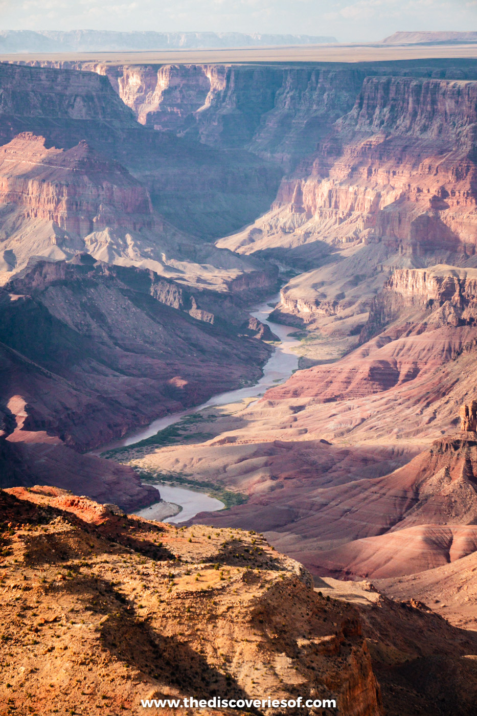 The inner Grand Canyon seen from the western end of the Rim Trail