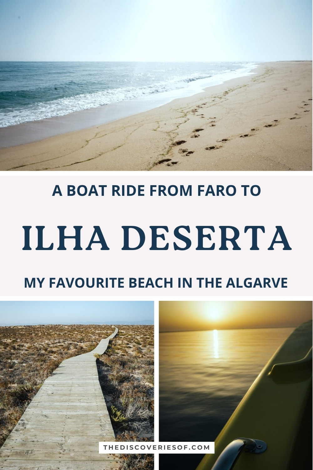 A boat ride from Faro to Ilha Deserta, my favourite beach in the Algarve