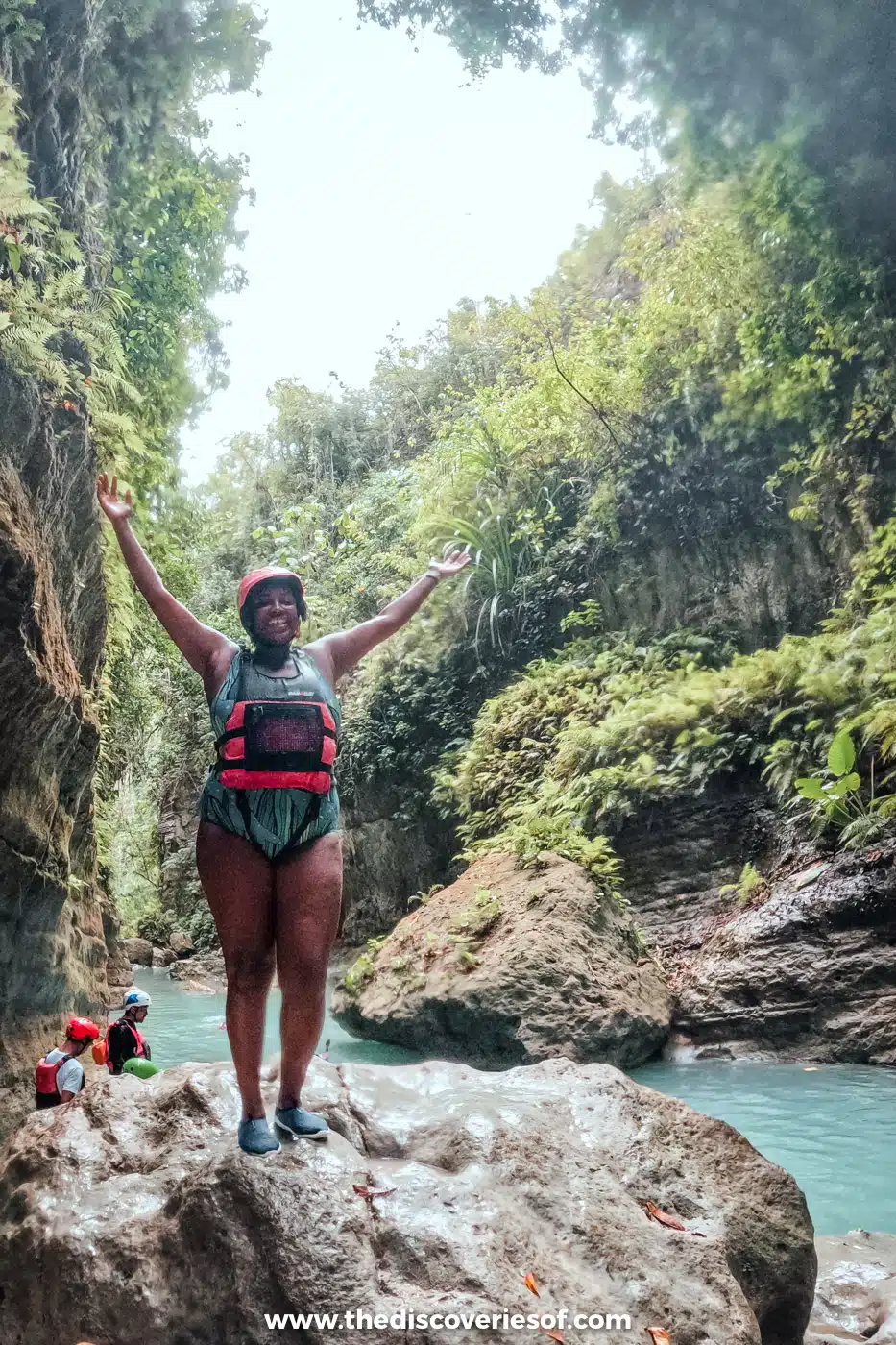 Julianna canyoneering near Moalboal