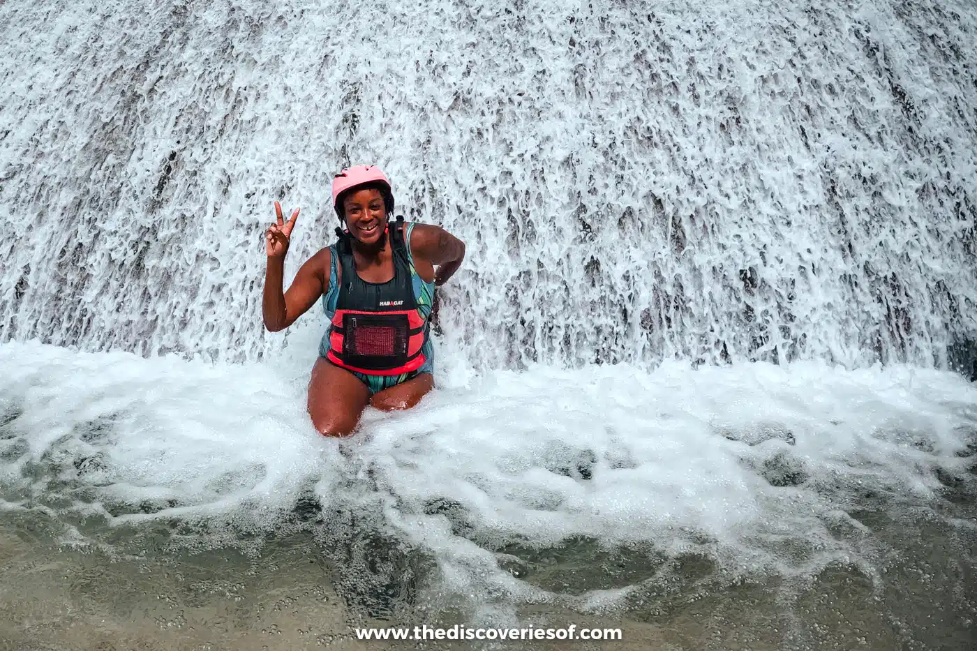 Under the falls at Kawasan