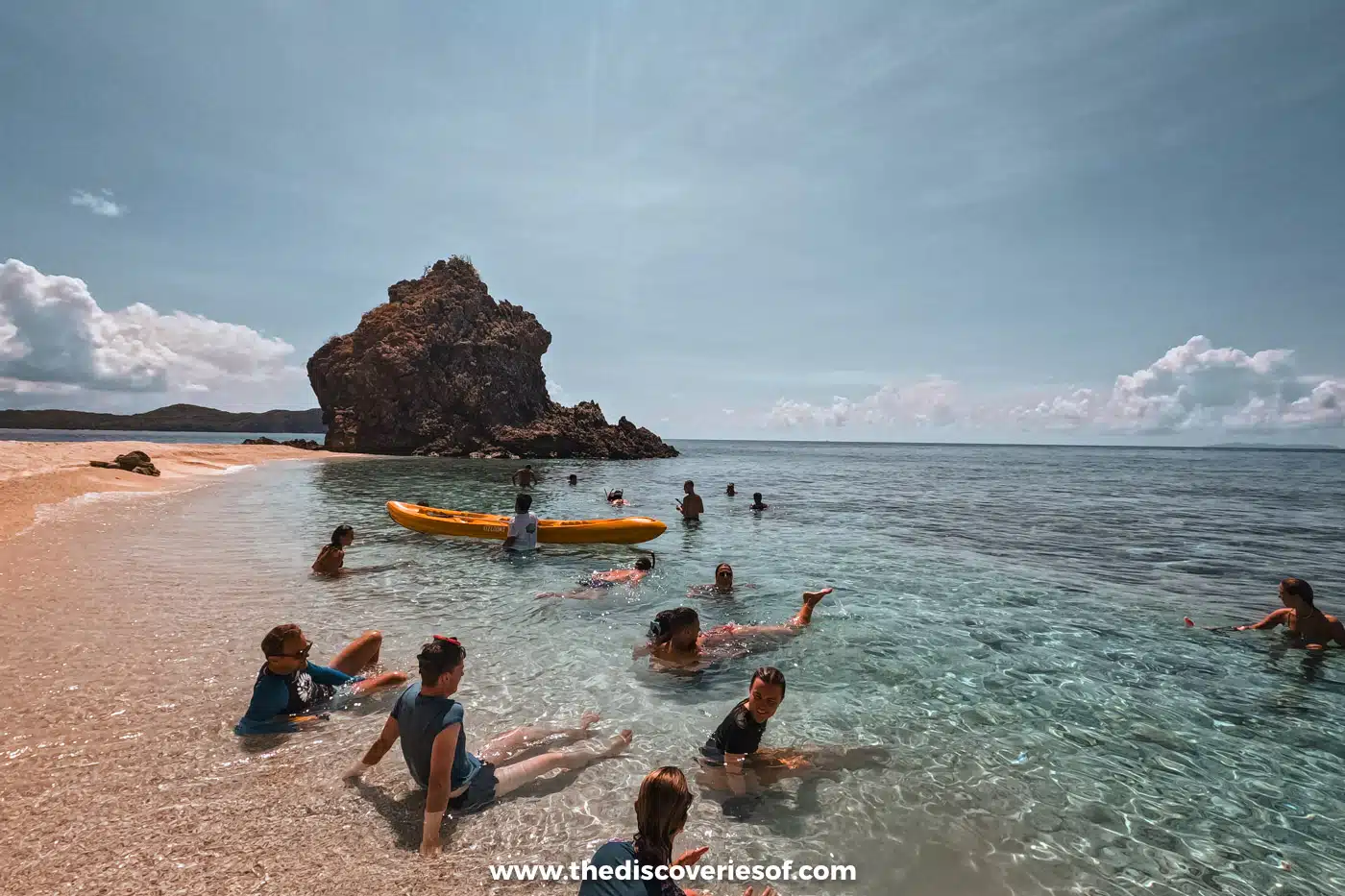 A swim stop on the way to Coron