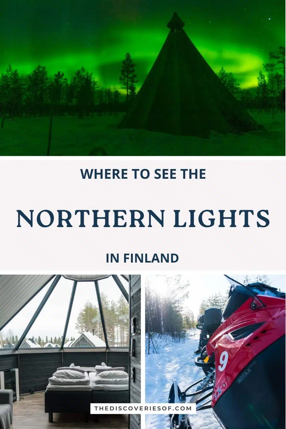 Where to see the Northern Lights in Finland pin