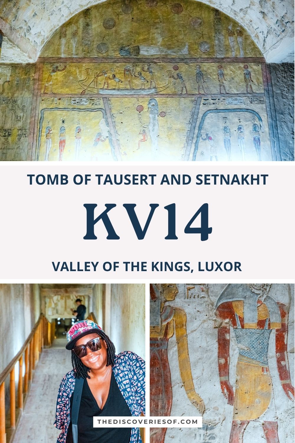 Tomb of Tausert and Setnakht (KV14), Valley of the Kings Pinterest pin