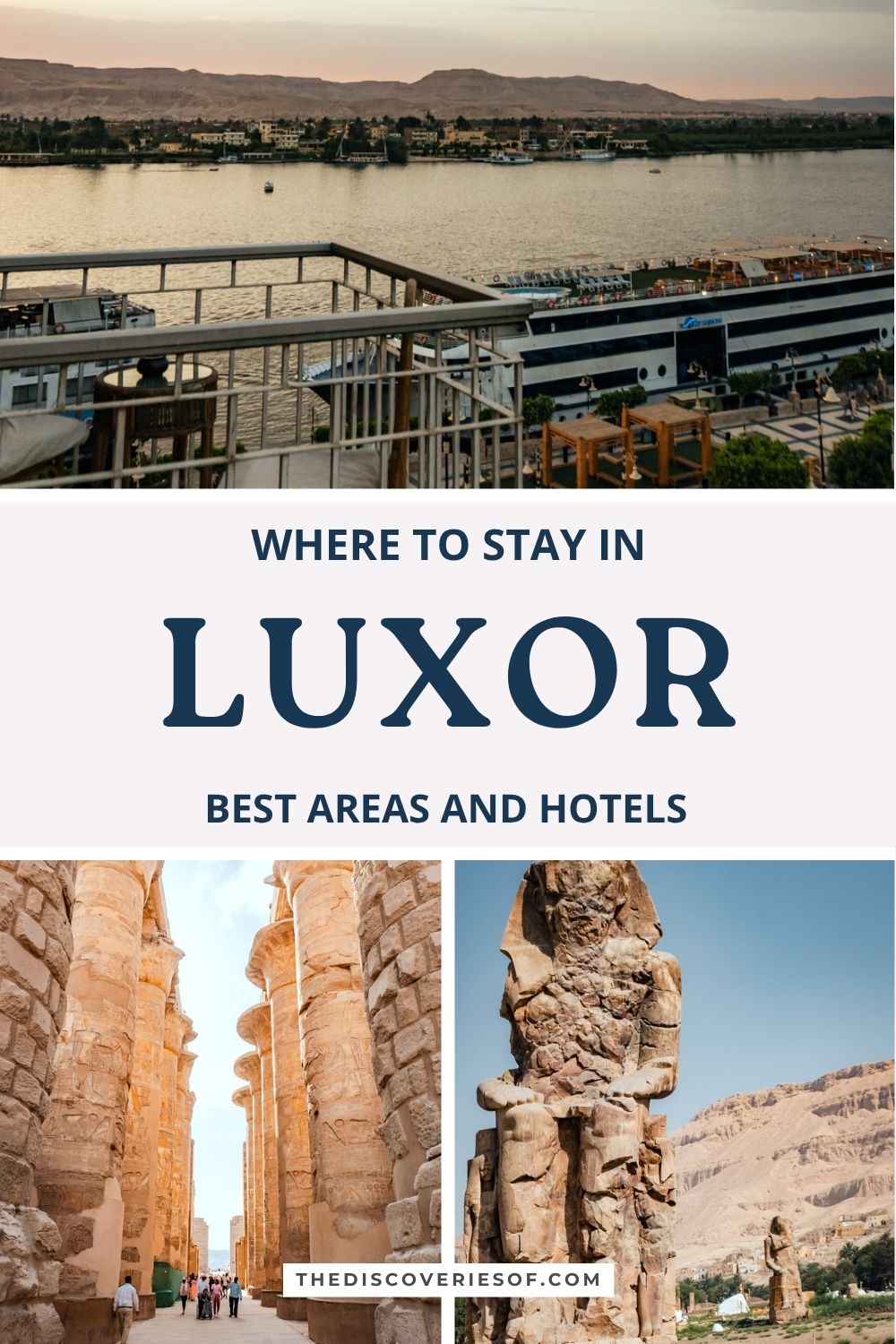 Where to stay in Luxor: best areas and hotels, Pinterest pin