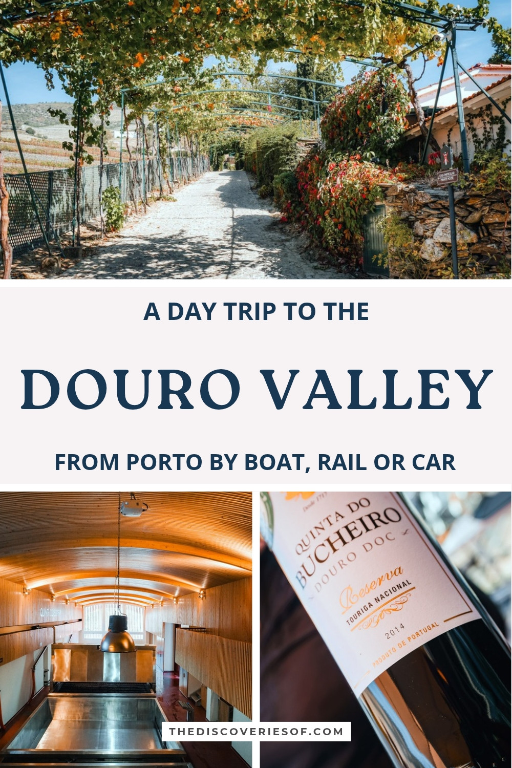 A day trip to the Douro Valley from Porto by boat, rail or car